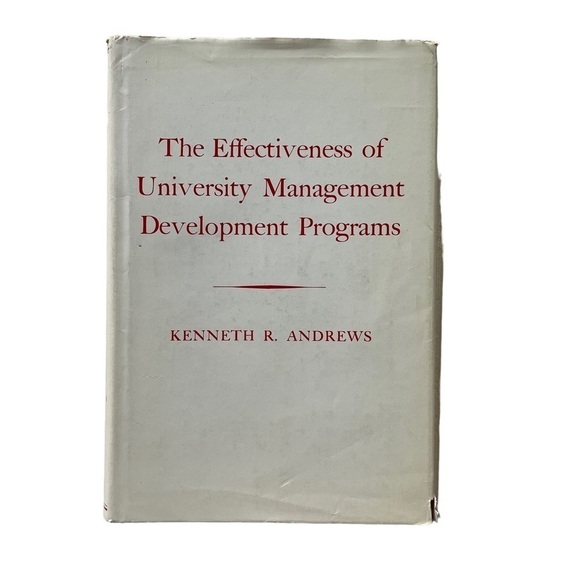 The Effectiveness of University Management Development Programs Book Andrews - Picture 1 of 11